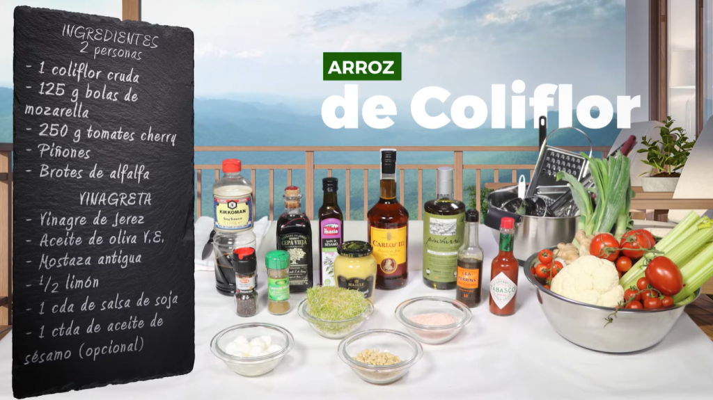 ingredientes arroz coliflor