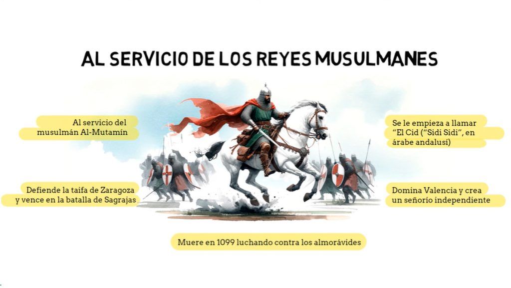 el cid servicios reyes musulmanes