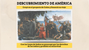 Descubrimiento de América por Colón en 1492