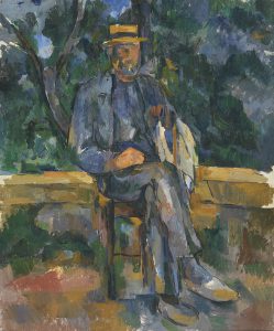 Hombre Sentado - Cézanne