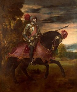 Carlos V en la batalla de Mühlberg, del pintor italiano Tiziano